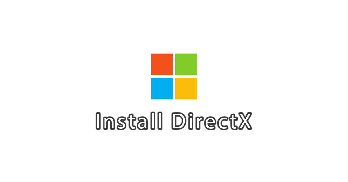 install directx