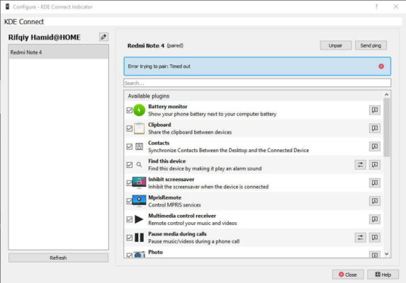 Install dan Konfigurasi KDE Connect di Laptop