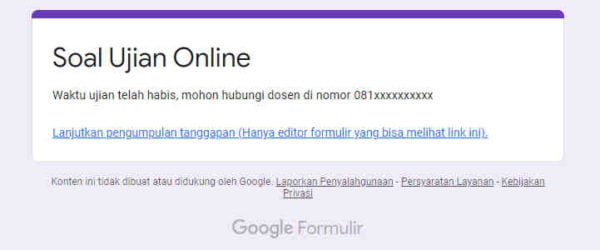 Cara Membatasi Waktu Ujian Online Di Google Form