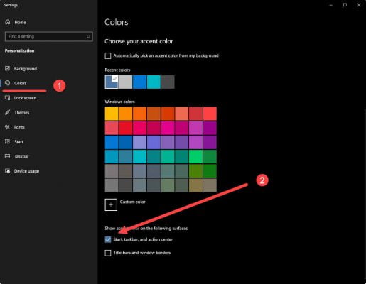 mengganti warna taskbar di Windows 11