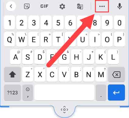 pilih menu 3 titik keyboard