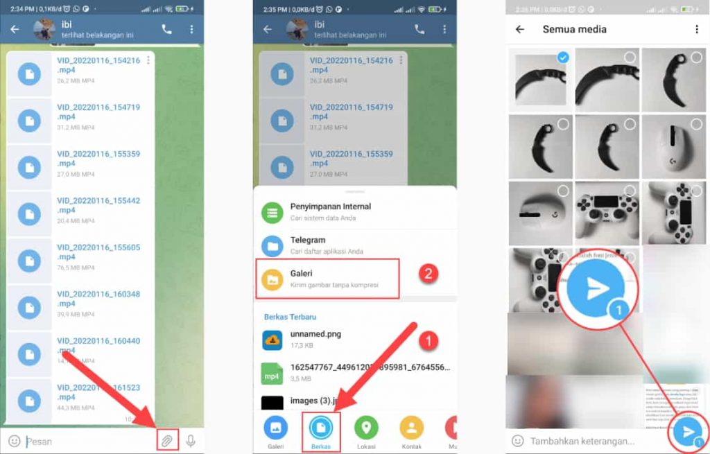 2 Cara Kirim  Gambar  Tanpa Kompres Telegram Foto Video 