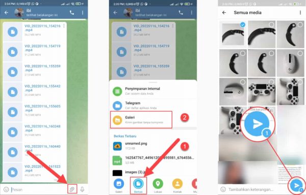 2 Cara Kirim Gambar Tanpa Kompres Telegram [Foto & Video] Kualitas Asli
