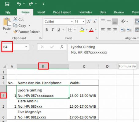 Cara Membuat 2 Baris di 1 Kolom Excel di PC