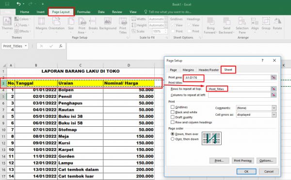 Cara Mengulang Judul Excel Tiap Lembar Termudah