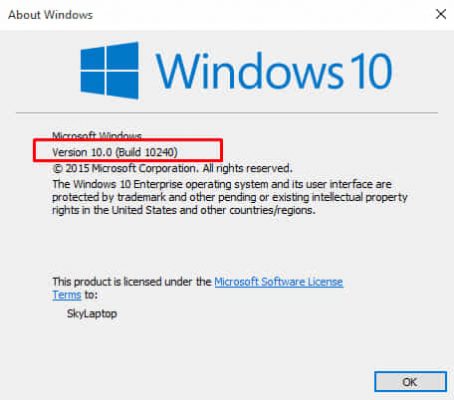 Cara Melihat Versi Windows 10 dengan Winver