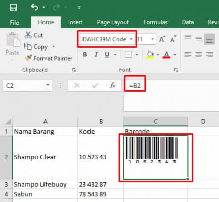 Cara Membuat Barcode di Excel dengan Mudah