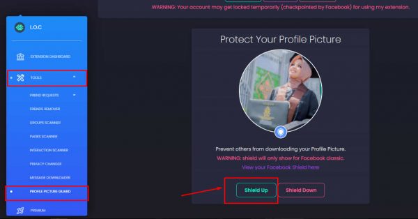 Cara Membuat Profil Guard Tameng Facebook di PC